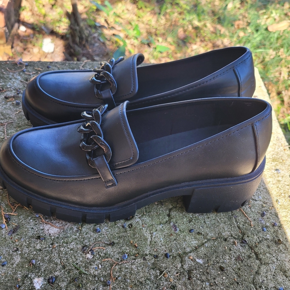 Like New MADDEN NYC Chunky Loafer Slip-on Shoes, Women's Sz 11